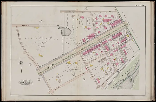 Atlas of the town of Brookline, Norfolk County, Massachusetts