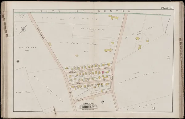 Atlas of the town of Brookline, Norfolk County, Massachusetts