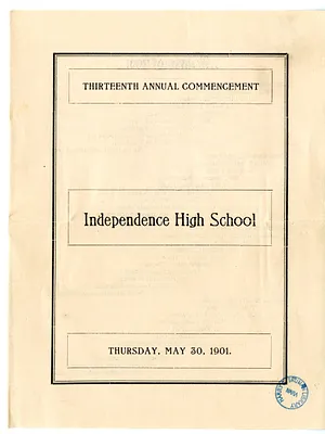 Program, Independence High School Commencement Ceremony