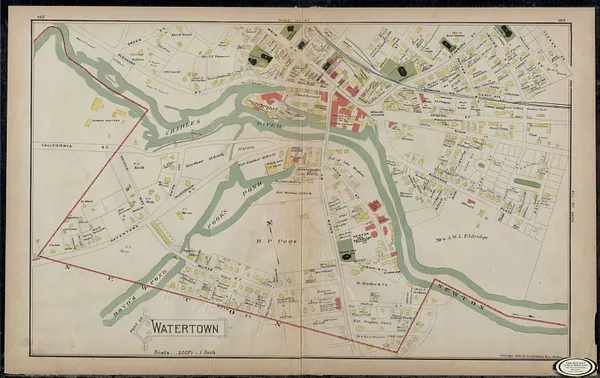 Part of Watertown [map 1]