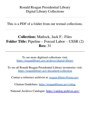 Pipeline – Forced Labor – USSR (2)