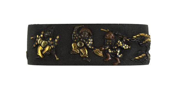 Fuchi with Dancing Figures