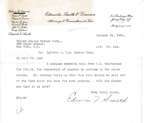 Letters Received to Mr. Lee [C.B. Lee], January 24, 1934