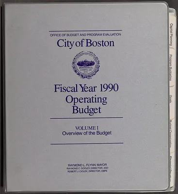 Program budget. City of Boston and County of Suffolk