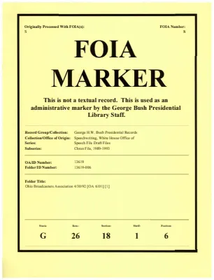 Ohio Broadcasters Association 4/30/92 [OA 6101] [1]