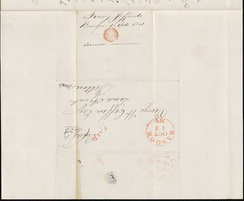 Ivory Jefferds to George Coffin, 13 October 1841
