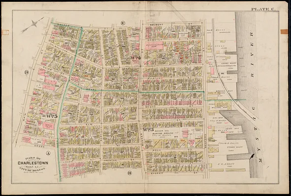 Atlas of the city of Boston : Charlestown and Brighton