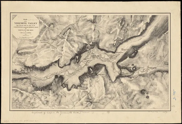 Map of the Yosemite Valley
