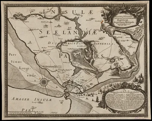 Accurata delineatio Castrorum Suecicorum, ut et Haffniae, Regni Daniae Metropolis