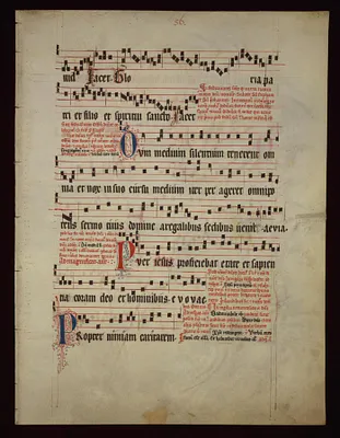 Two Leaves from an Antiphonary