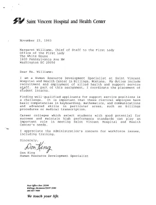 Letters of Support for Technical Schools 12/93 - 2/94 [4]