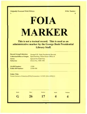 Future Farmers of America (FFA) Convention 11/13/91 [OA 6039] [1]