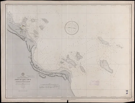 North America, east coast of Mexico, Port of Vera Cruz and anchorage of Anton Lizardo