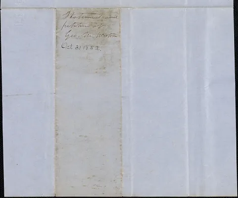 Statement of George M. Weston, 30 October 1852