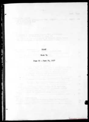Volume 74, June 23 – June 29, 1937