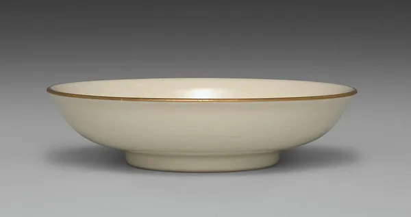 Small Dish from Dining Set with Plum Blossoms and Cracked-Ice
