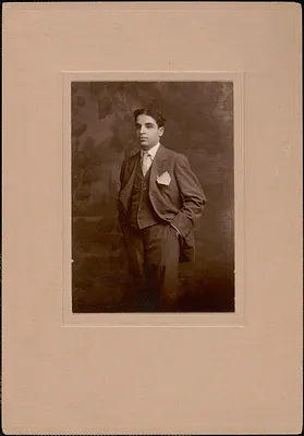 Studio portrait of Leon Abdalian