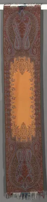 Long Stole with Botehs and Orange Center