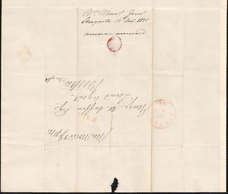 William Woart Junior to George Coffin, 12 Decemer 1835