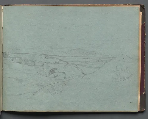 Album with Views of Rome and Surroundings, Landscape Studies, page 52a: Roman Landscape