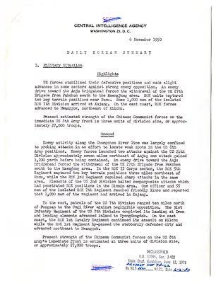Memorandum, Daily Korean Summary