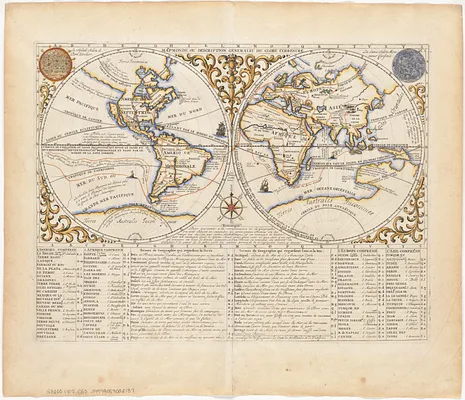Mappmonde ou description generale du globe terrestre