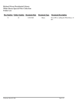 WHSF: Returned, 31-24