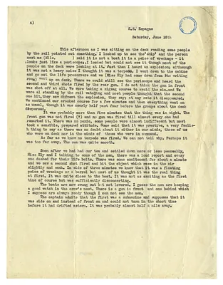 Letter from Aboard the S.S. Espagne