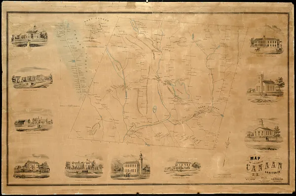 Map of the town of Canaan N.H