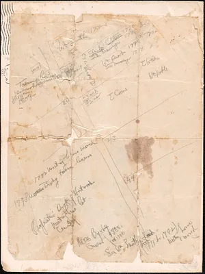 Scribbled Map of Original Town Center