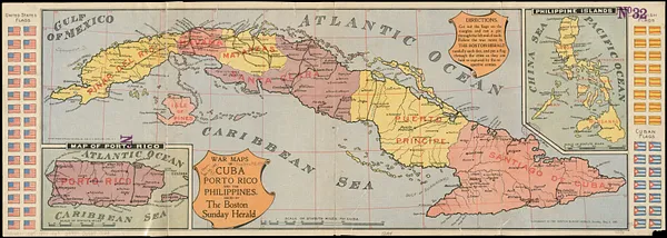 War maps of Cuba, Porto Rico, and the Philippines