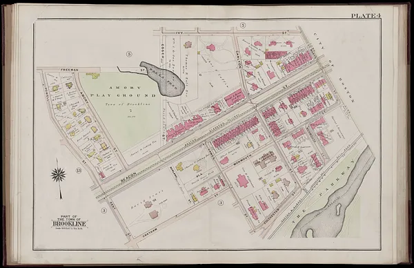 Atlas of the town of Brookline, Norfolk County, Massachusetts