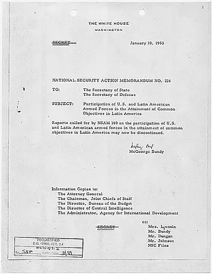 National Security Action Memorandum No. 214 Participation of U.S. and Latin American Armed Forces in the Attainment of Common Objectives in Latin America