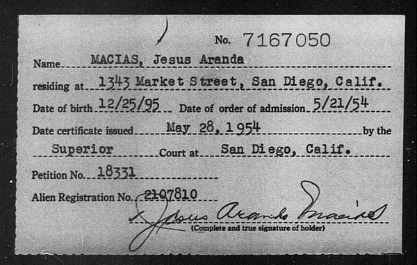 Macias, Jesus Aranda - 1954