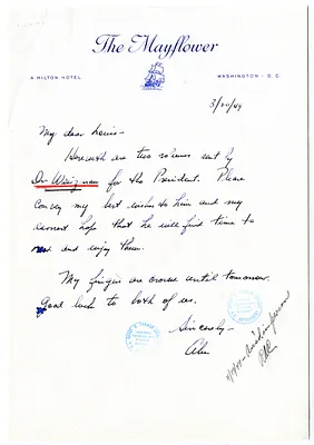 Letter from Unidentified Sender to Louis Johnson