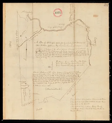 Two plans of Chelmsford made by Fred French, dated November, 1794.