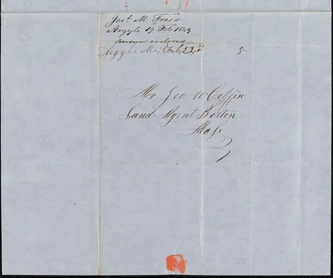 Jeremiah M. Frees to George Coffin, 19 February 1849