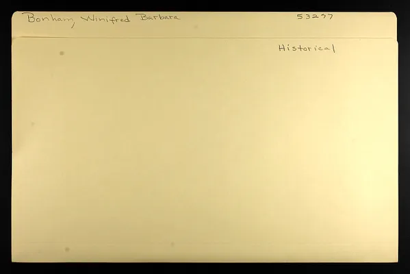 Bonham, Winifred Barbara