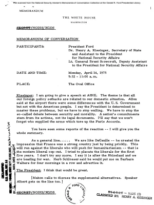 April 14, 1975 - Ford, Kissinger
