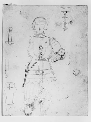 Sketch of a Figure in Armor