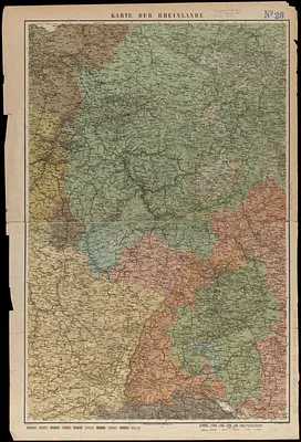 Karte der Rheinlande