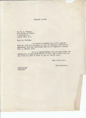 Letters Sent to E.A. Markley, February 5, 1930