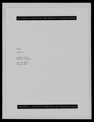 Journal of the Board of Trustees: January 27, 1865 - July 9, 1874