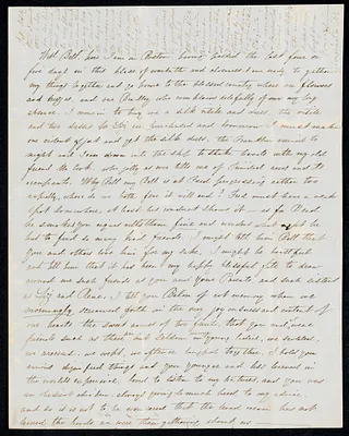 Letter to 'Bell' from Georgiana Beaumont, June 11, 1849