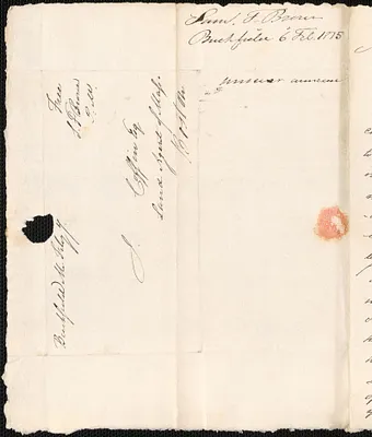 Samuel F. Brown to George Coffin, 6 February 1835