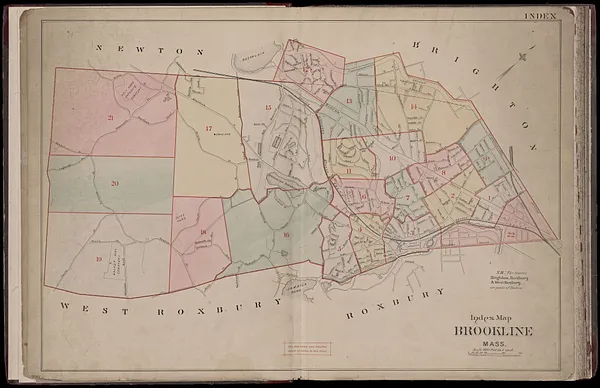 Atlas of the town of Brookline, Massachusetts