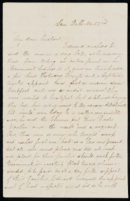 Letter to husband [William] from Isabel, San Pablo, Cuba, October 1872-January 1873
