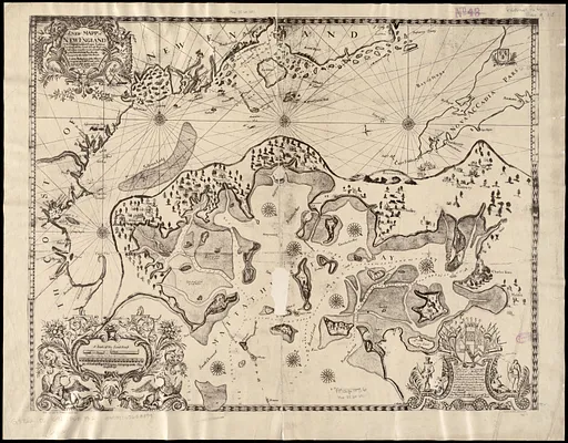 A new mapp of New England from Cape Codd to Cape Sables