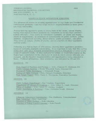 List of Women in State Appointive Positions
