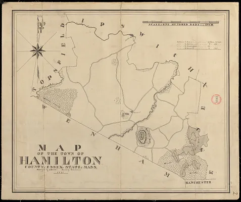 Plan of Hamilton made by A. Brown, dated 1831